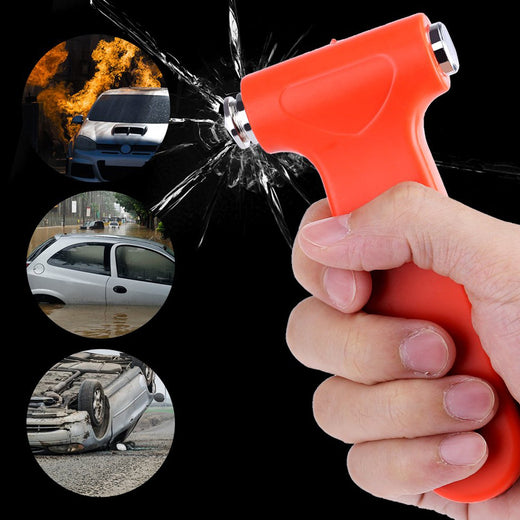 Car Safety Hammer – Emergency Window Breaker & Cutter