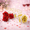ALVENZA Romantic Heart Love Table Decor – Elegant Rose Gift Set