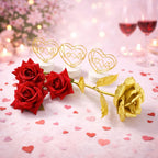 ALVENZA Romantic Heart Love Table Decor – Elegant Rose Gift Set