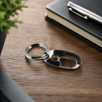 ALVENZA Stainless Steel Carabiner Keychain – Secure Lock & Compact Design