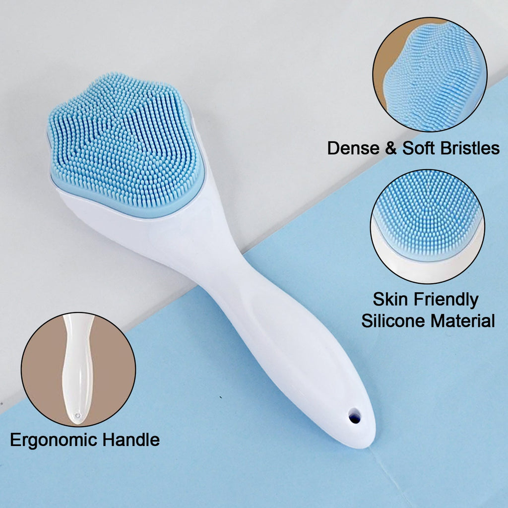 Silicone Face Scrubber Gentle Exfoliation & Cleansing | AuriGlam - Back View