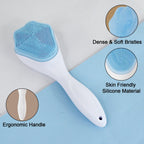 Silicone Face Scrubber Gentle Exfoliation & Cleansing | AuriGlam - Back View