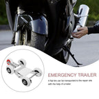 ALVENZA Motorcycle Front Wheel Parking Roller Stand – Heavy-Duty Metal Frame