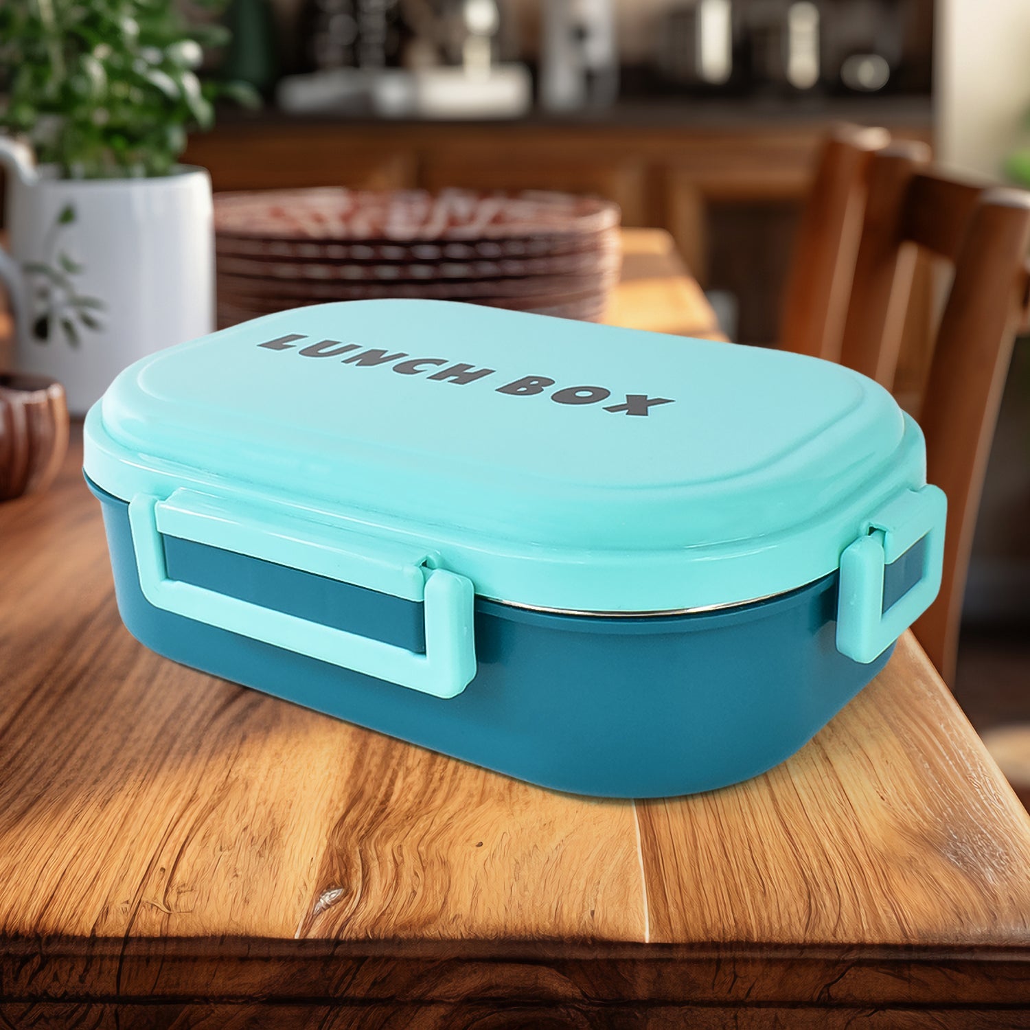 ALVENZA Stainless Steel Lunch Box – 3-in-1 Leakproof Set | Lunchie Bunchie