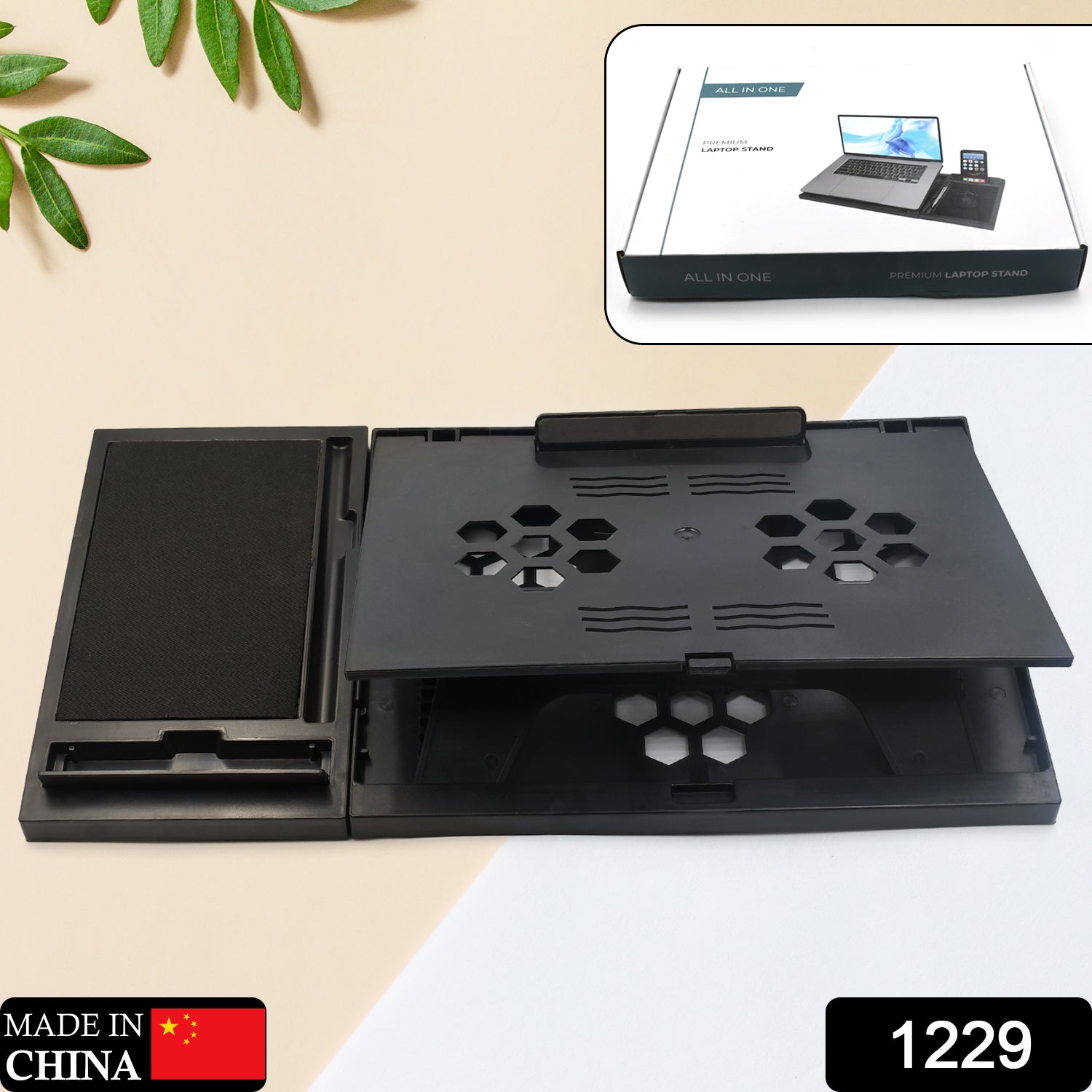 ALVENZA Foldable Laptop Stand – Ergonomic & Portable for Desks | Desk Crew