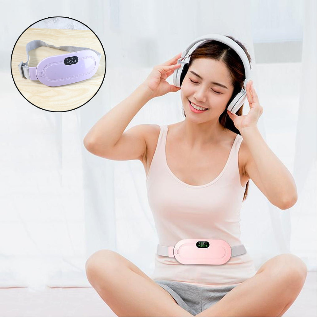 Menstrual Cramp Relief Belt – Rechargeable Heating Pad | Velvet Wellness