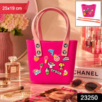 Buy Crocs-Inspired Tote Bag Spacious & Trendy for Women & Girls - Side View