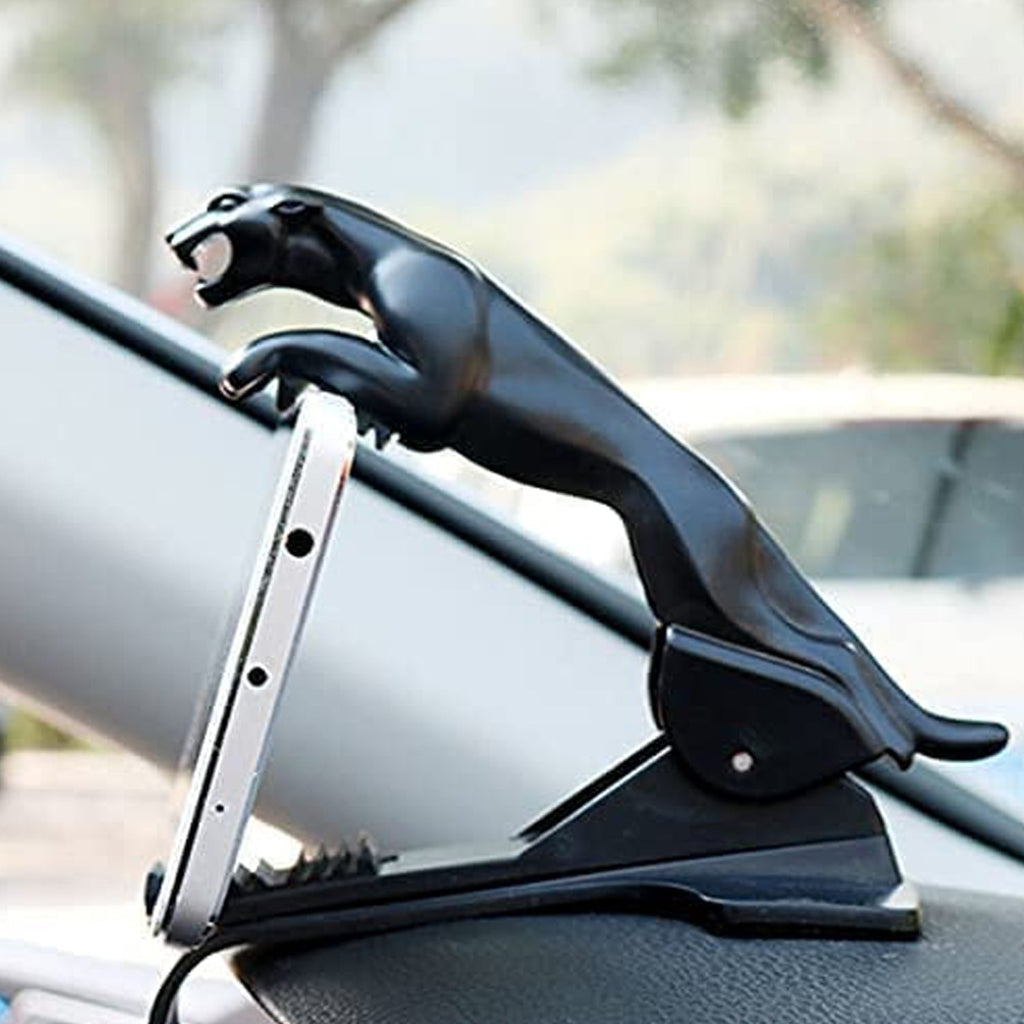 ALVENZA Car Phone Holder – Leopard Design, 360° Rotation Clip | PHOBIA