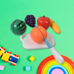 Fruit Cutting Toy Set Sliceable Play Food for Kids | Aditi