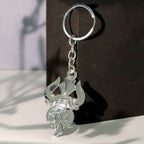 ALVENZA Mahakal Trishul Metal Keychain Set – Durable Devotional 2-Pc