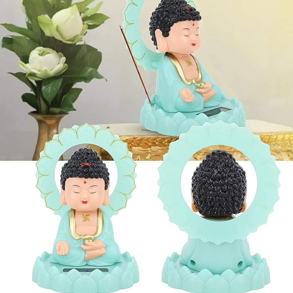ALVENZA Solar Buddha Statue – Eco-Friendly Moving Head Decor | Styleva