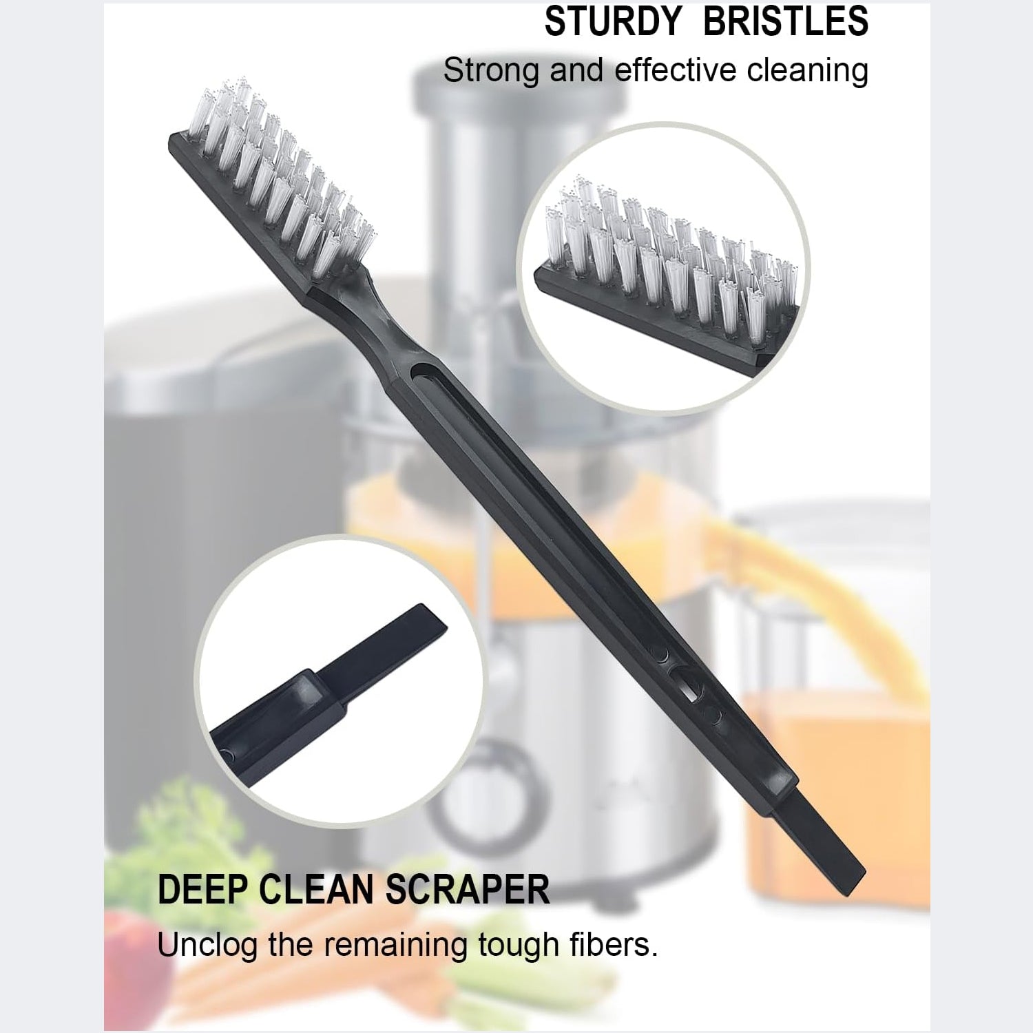 Multifunctional Cleaning Brush Versatile Kitchen Tool | Velvet Wipe - Back View