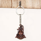 ALVENZA Lord Shiva Antique Finish Metal Keychain – Durable Devotional Gift