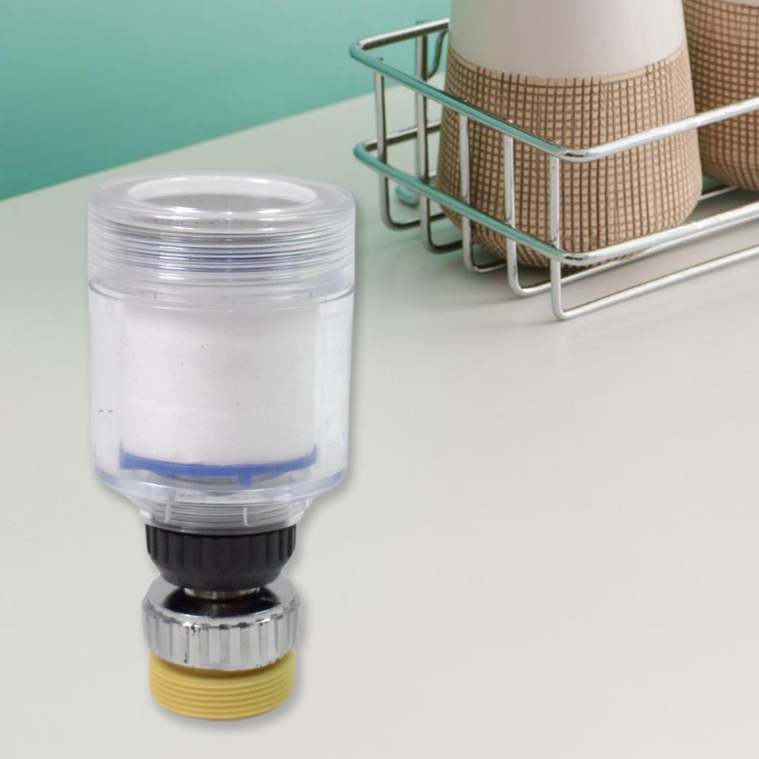 Swivel Faucet Aerator 360 Rotatable & Foldable | Mist & Relax - Front View