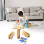 Wooden Pattern Puzzle Brain Game for Kids & Adults | Puzzle Vista - Back View