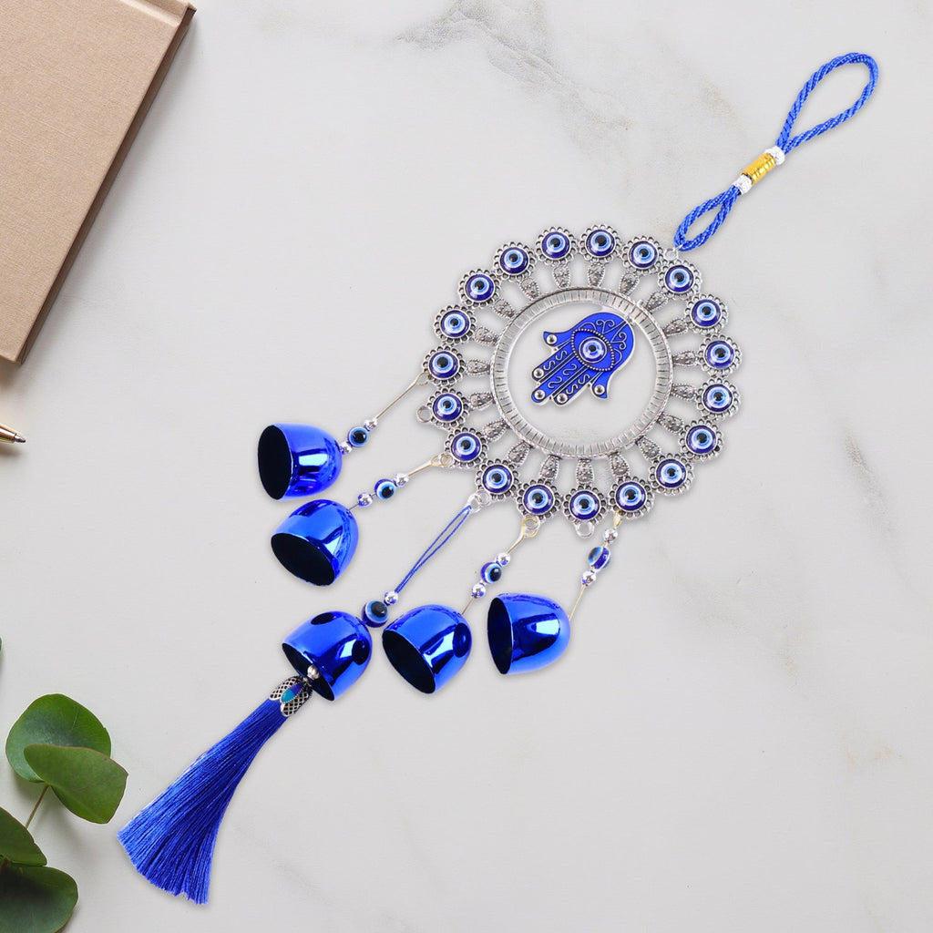 ALVENZA Om Evil Eye Wind Chime – Protective Spiritual Home Decor