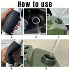 ALVENZA Manual Liquid Transfer Pump – Portable, Spill-Free Fuel & Water Pump