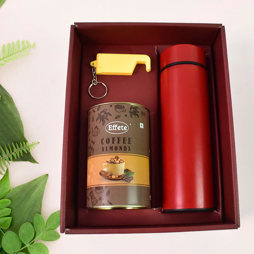 ALVENZA Personalized Water Bottle – Temp Display & Keychain Set | CustomSpot