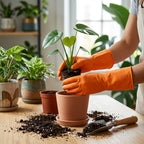 Waterproof Rubber Gloves Reusable Kitchen & Household Protection - Detail View 7