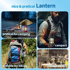 Rechargeable LED Camping Lantern Retro Dimmable Light | Garden Vera - Back View