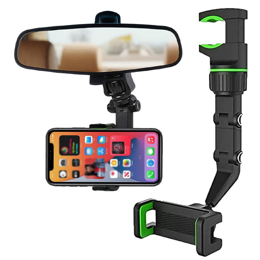 Car Rear View Mobile Holder – 360° Rotatable Mount
