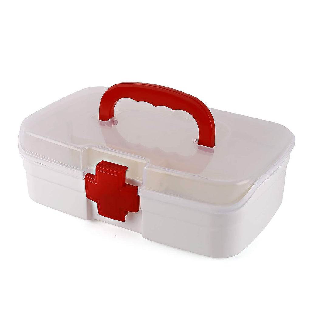 First Aid Box – 3-Compartment Portable Medicine Kit | Organivo