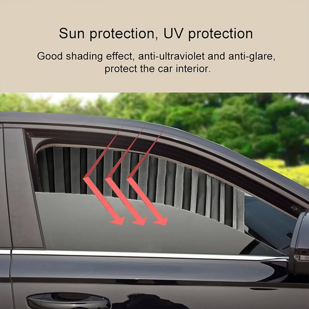 ALVENZA Car Window Sunshade – 4 Pcs Magnetic Set for UV & Privacy | Velvet Wheels