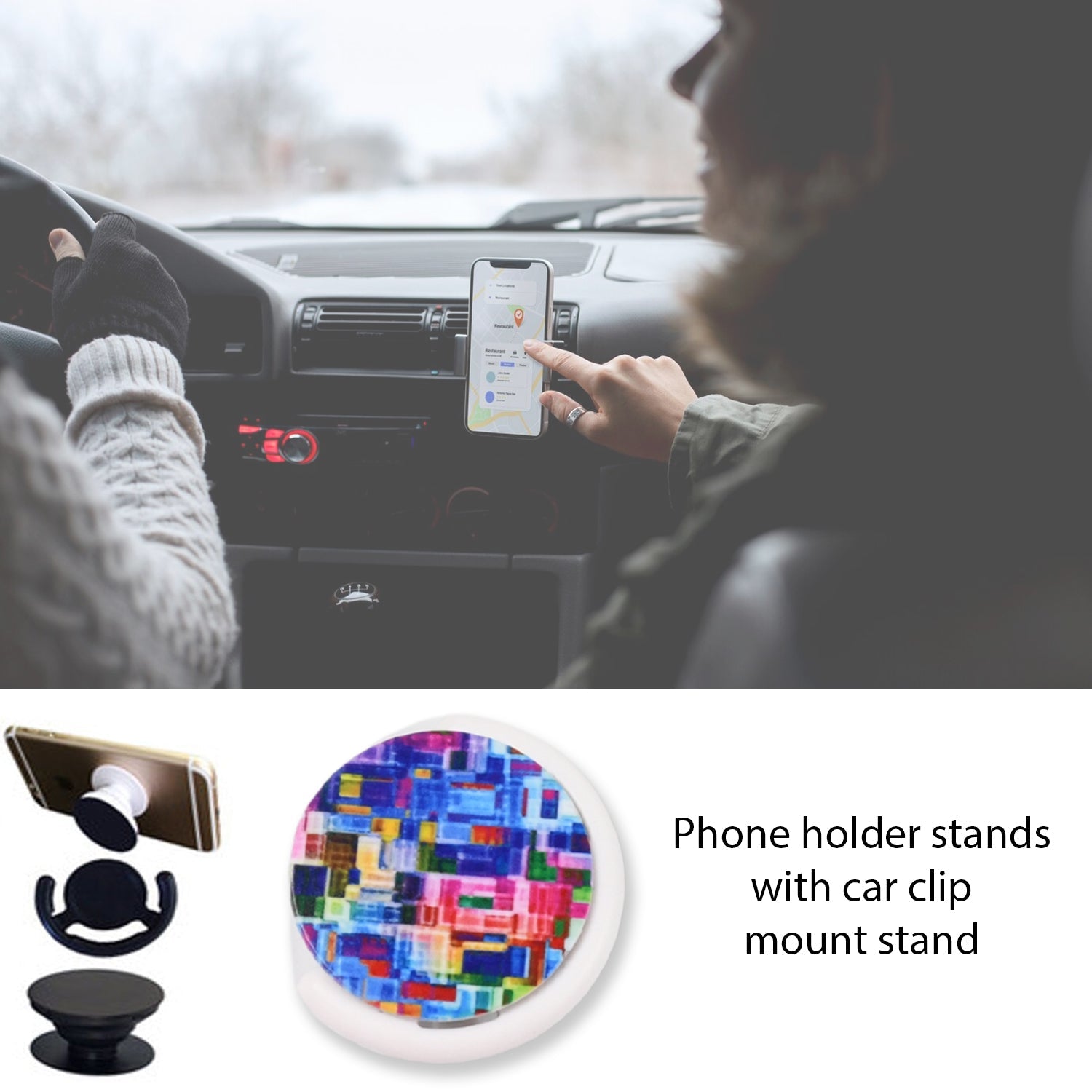 ALVENZA Mobile Phone Holder – Enamel Watermelon Design | TinyTrendy
