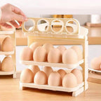 Foldable Egg Tray 24-Grid Refrigerator Organizer | Tidy Table - Detail View 8