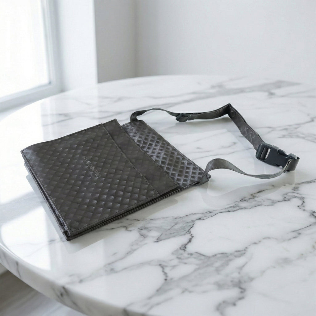 ALVENZA Quilted Crossbody Sling Bag – Stylish Adjustable Strap for Men & Women