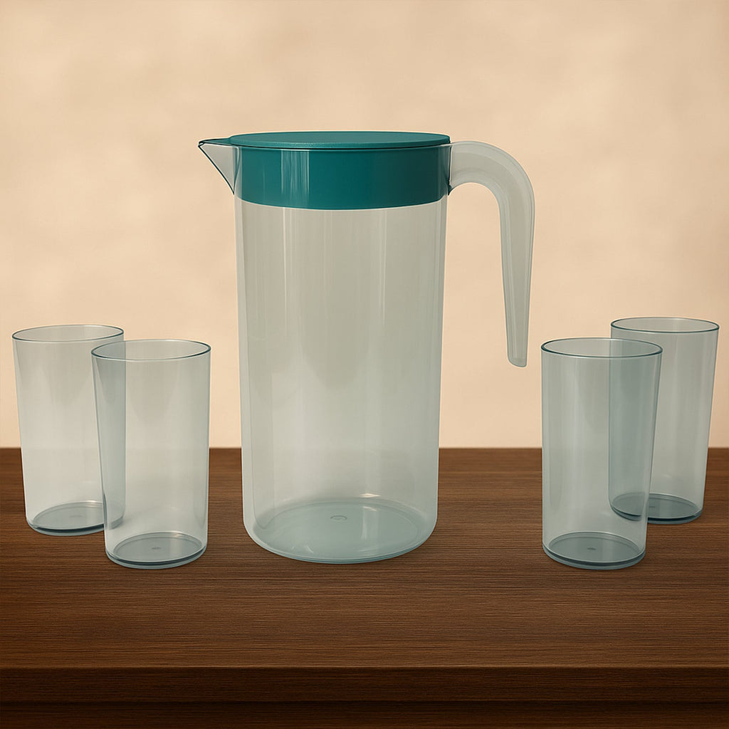 ALVENZA Crystal Premium Jug – 1500ml BPA-Free Unbreakable Set