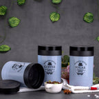 Airtight Food Containers 3 Pc Tea Coffee Sugar Set | Tidy Table - Front View