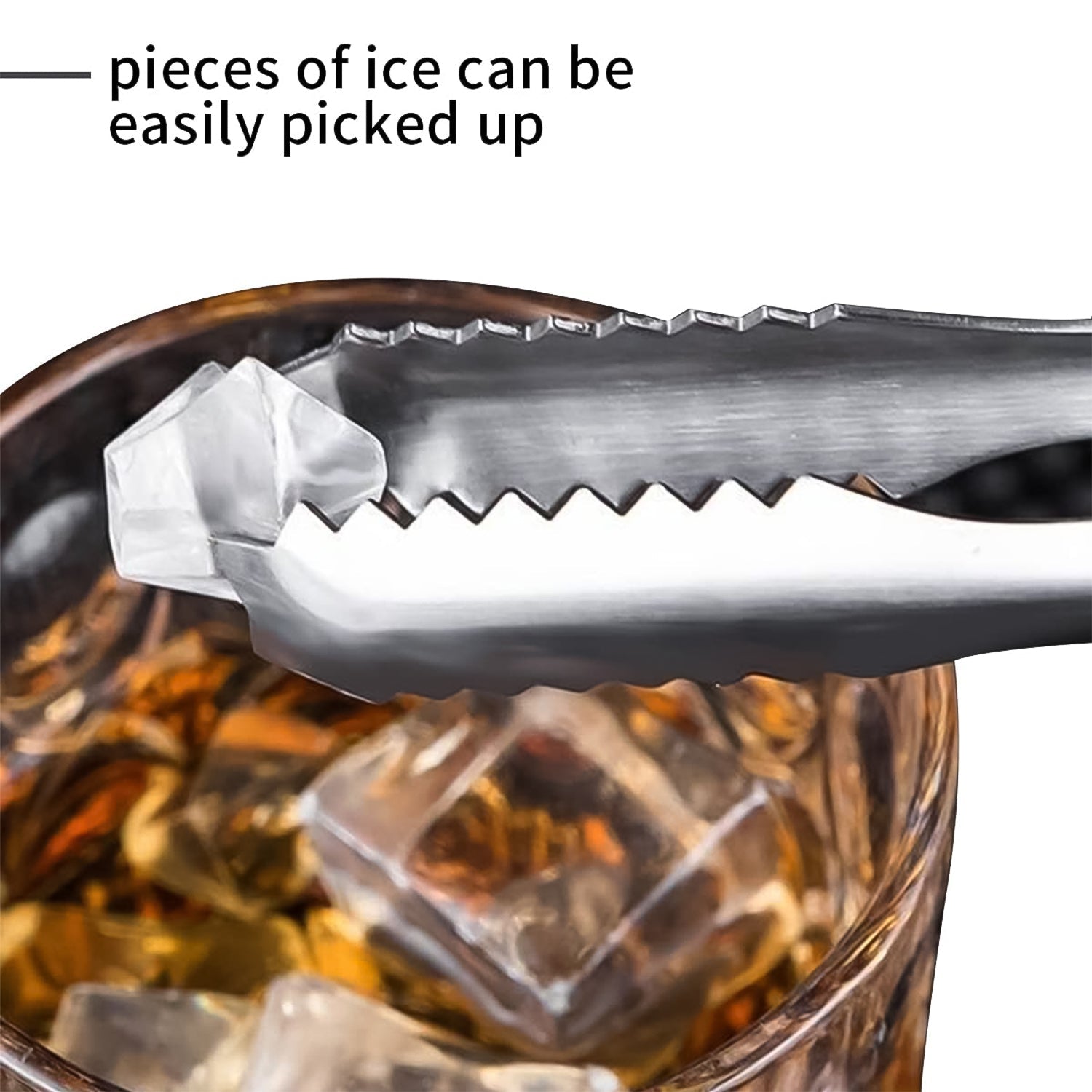 Stainless Steel Tongs 13cm Ice & Sugar Serving | Quickslice - Back View