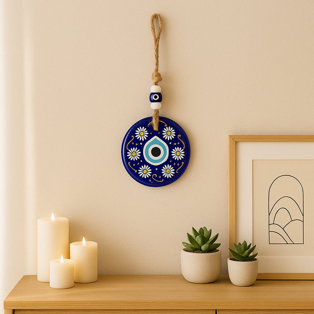 ALVENZA Evil Eye Wall Hanging – Positive Energy & Protection Charm