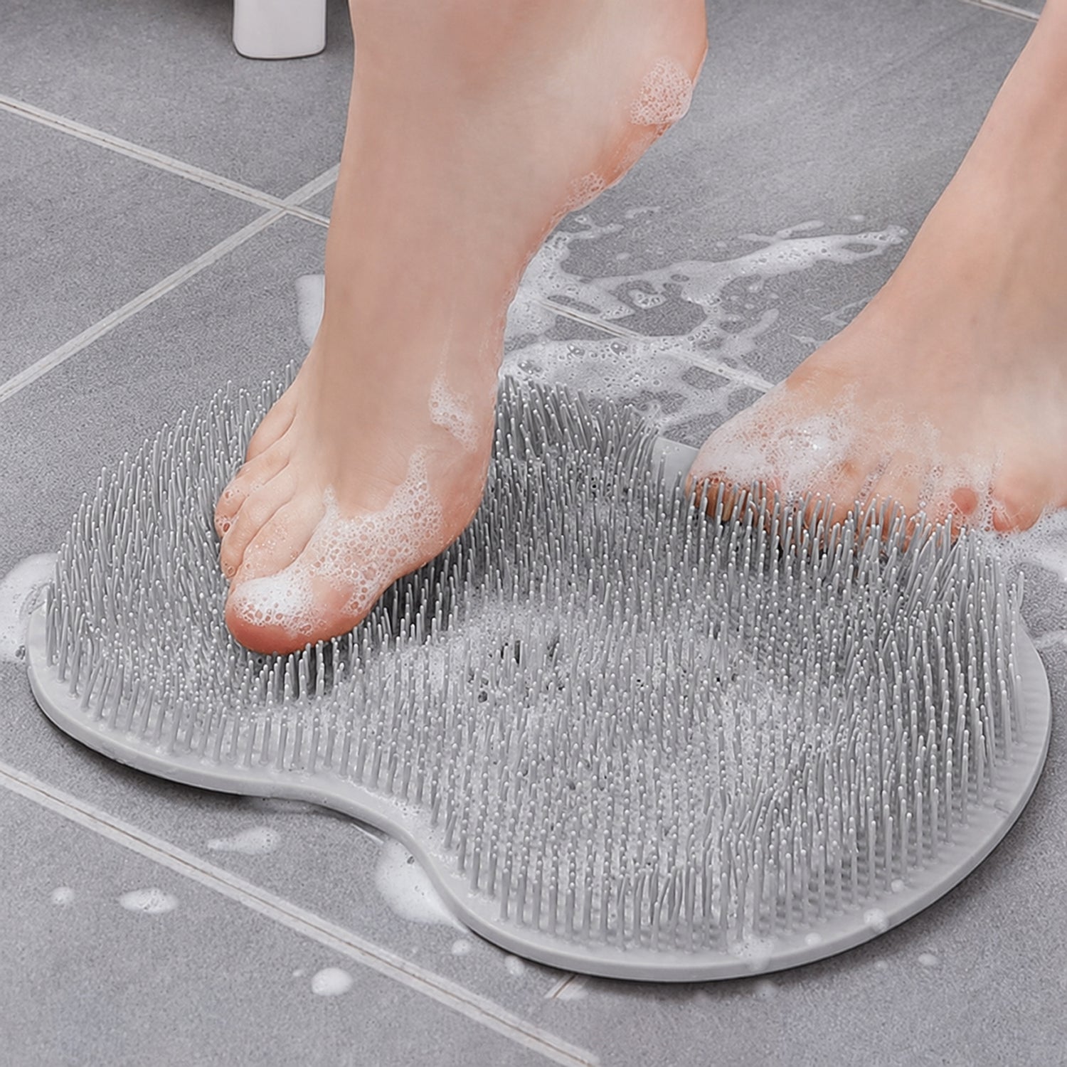 Silicone Foot Scrubber Mat Soft Bristles for Easy Foot Care