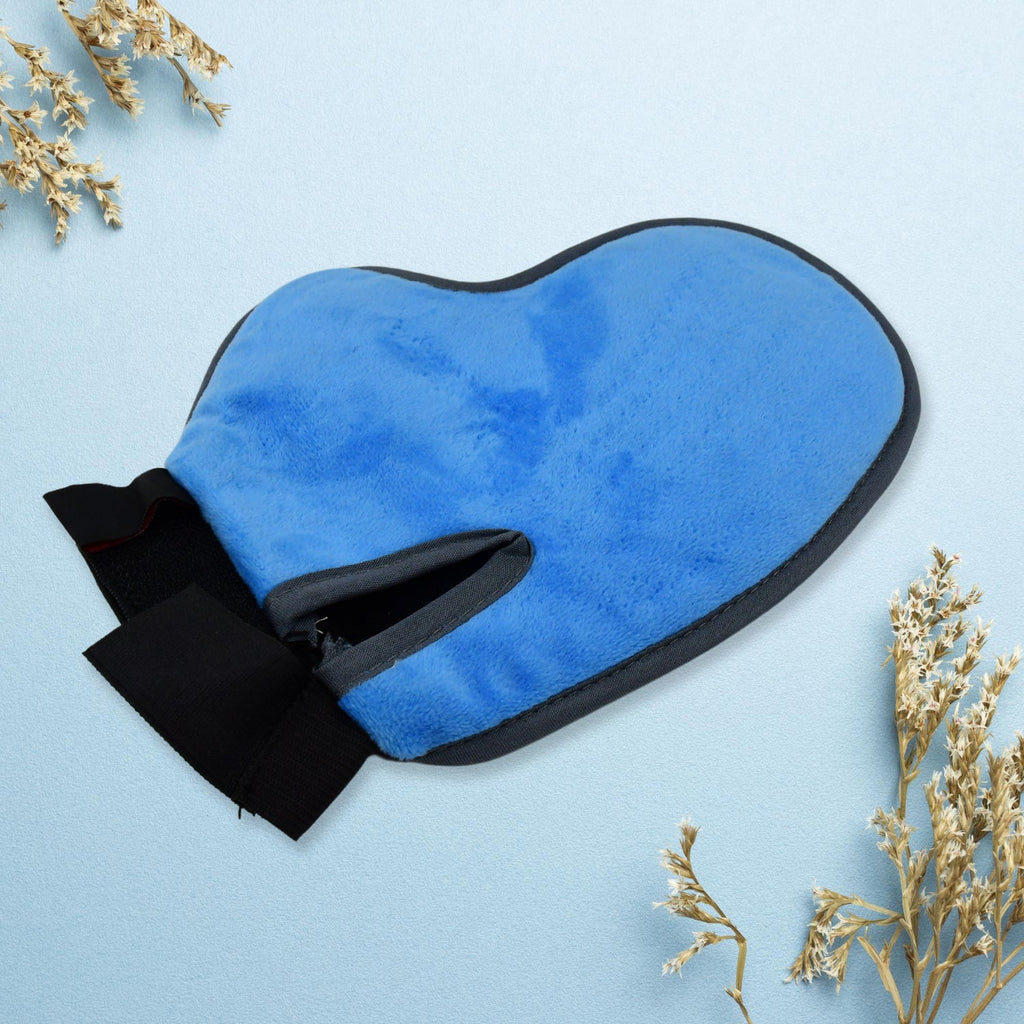 Pet Grooming Glove Gentle Deshedding & Massage Tool for Pets - Back View