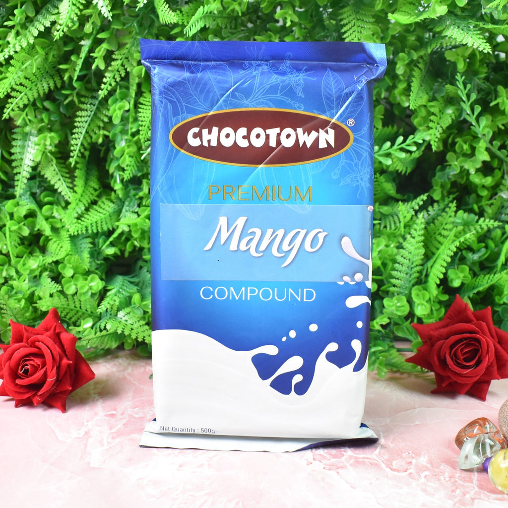 Mango Compound Chocolate Premium 500gm Slab | Chocotown - Back View