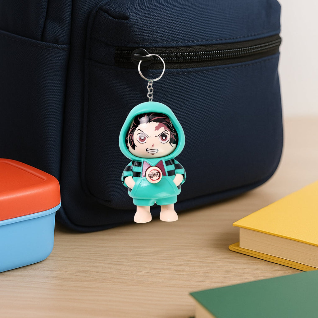ALVENZA Cartoon Character Keychain – Durable PVC Cute Mini Figure