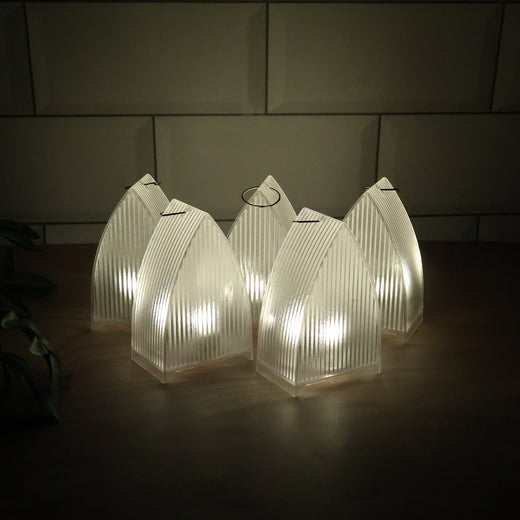 ALVENZA LED Flameless Lantern Lights – Safe & Elegant 5-Pc Set