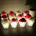 ALVENZA Rose Shaped Flameless LED Candles – Elegant Romantic Decor Set
