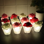 ALVENZA Rose Shaped Flameless LED Candles – Elegant Romantic Decor Set