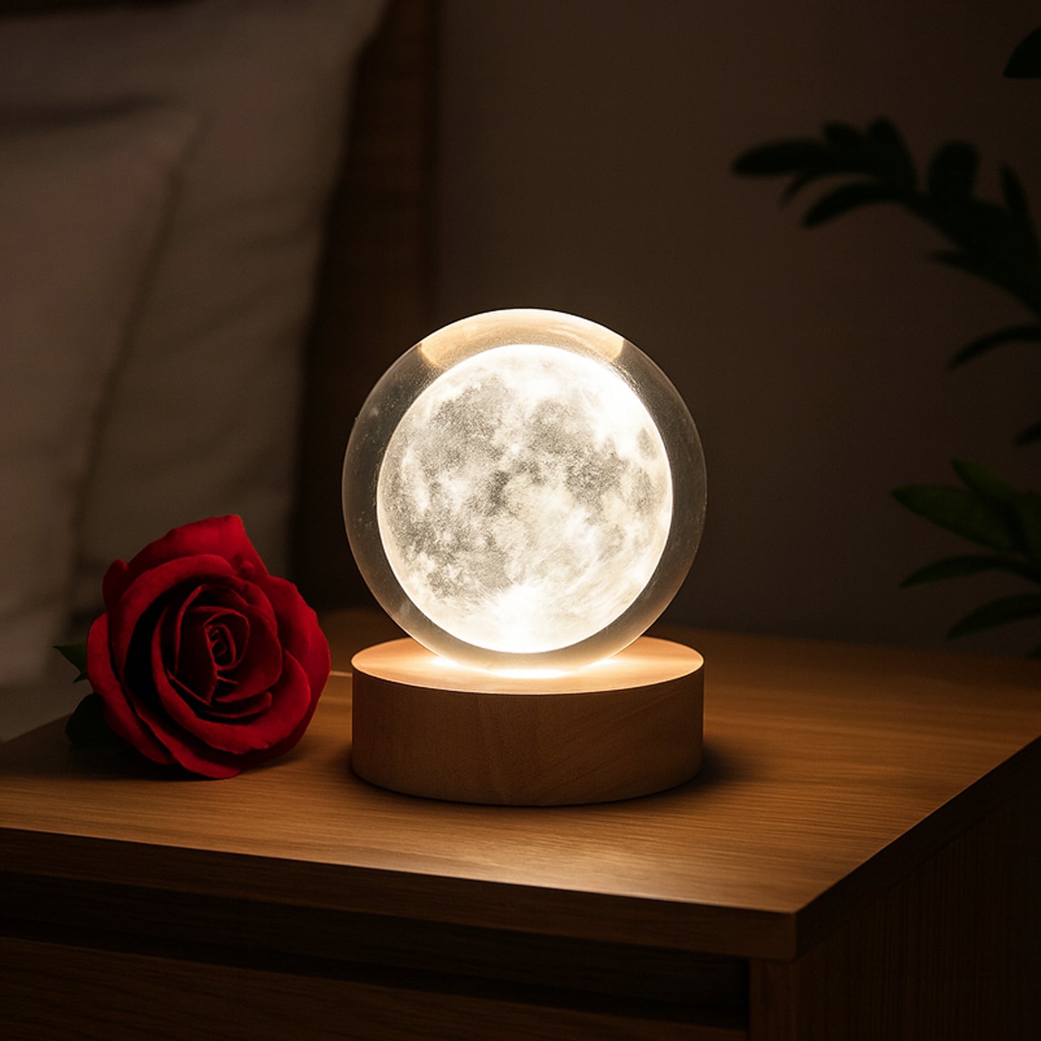 3D Crystal Ball Lamp Enchanting Night Light | Styleva