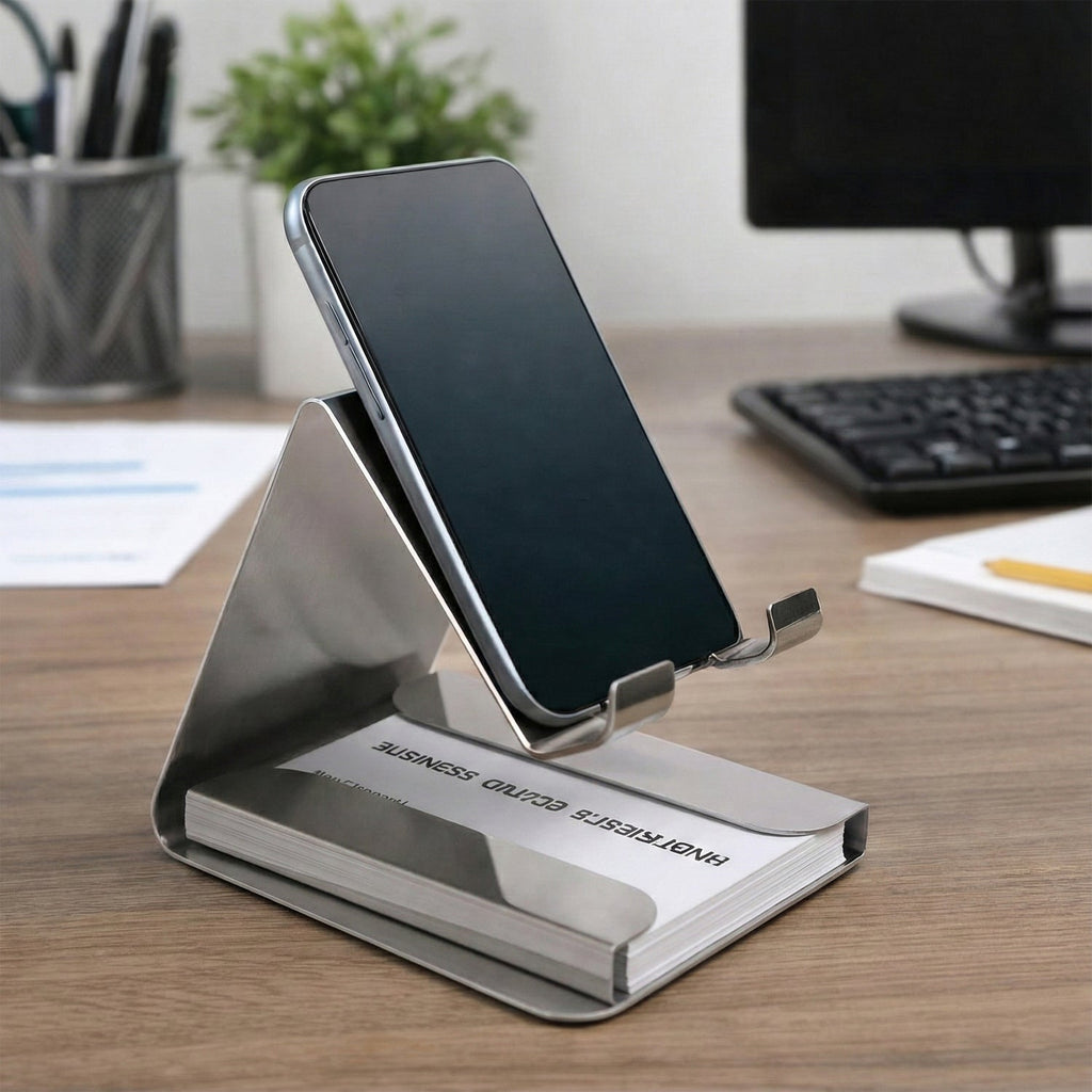 ALVENZA Small Desktop Mobile Phone Stand – Compact Hands-Free Holder