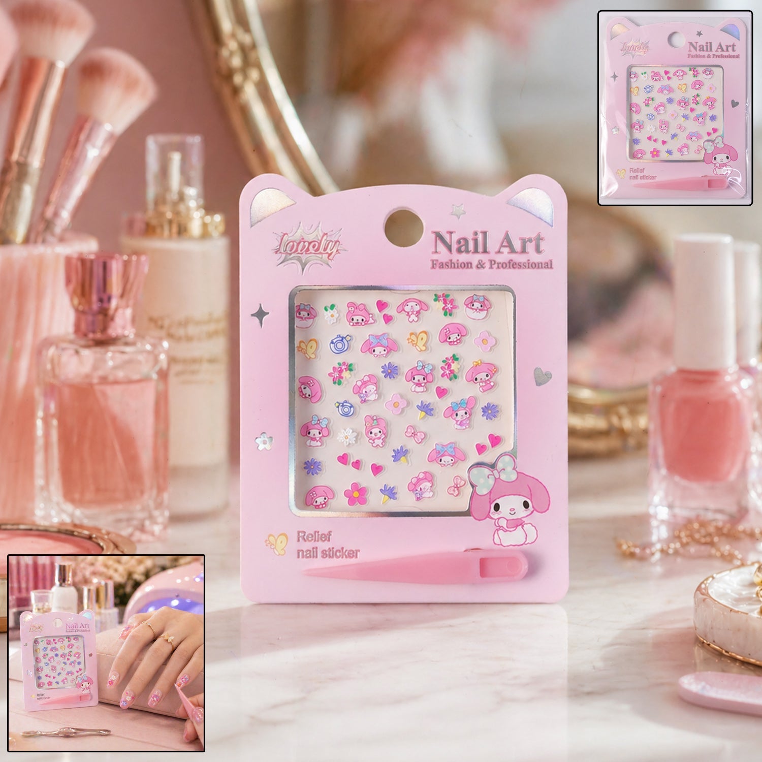 Nail Art Sticker Set Easy DIY Creative Manicure Kit