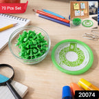 Heavy-Duty Plastic Push Pins Reliable for Office & Home Use - Side View