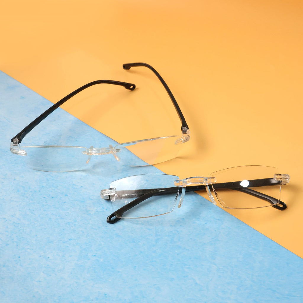 Rimless Reading Glasses – Lightweight Pack of 2 Comfort Readers