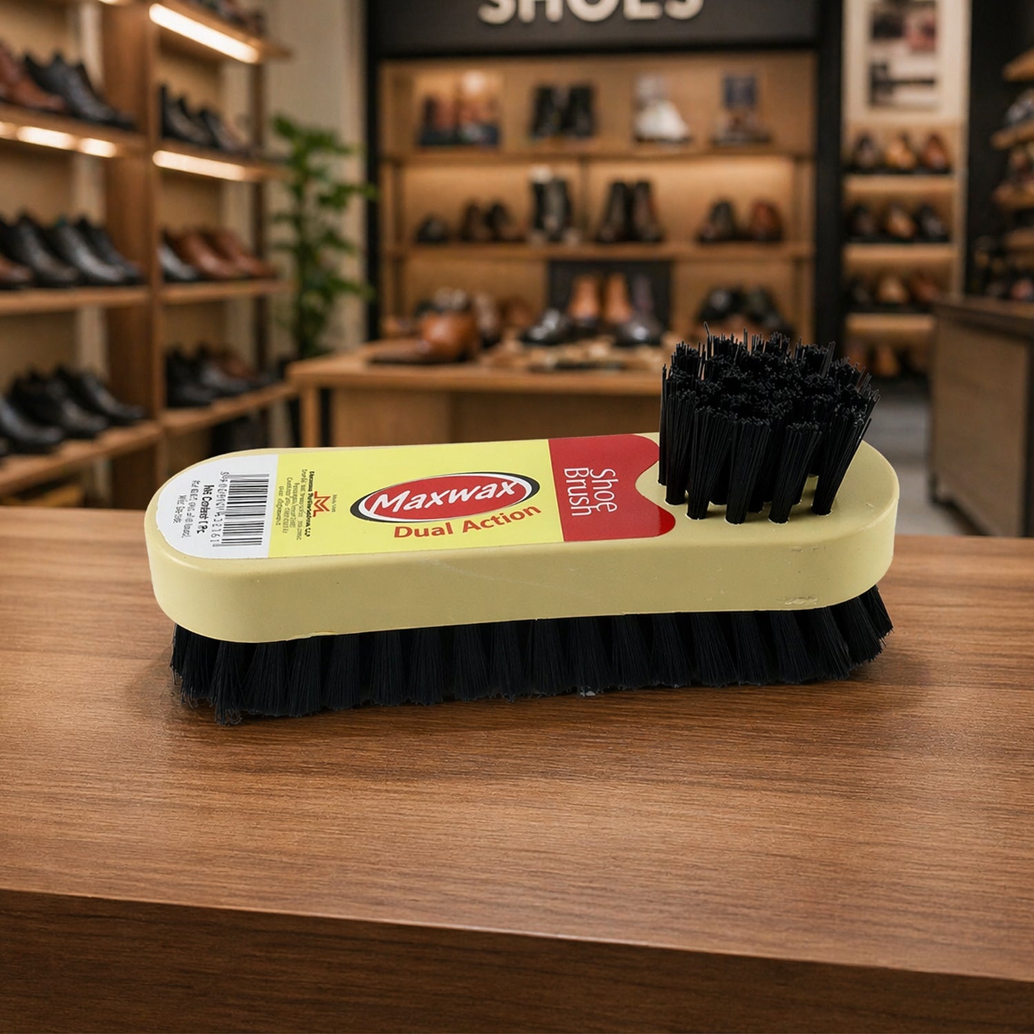 Shoe Cleaning Brush Dual Action 2-in-1 for Effective Footwear Care - Front View