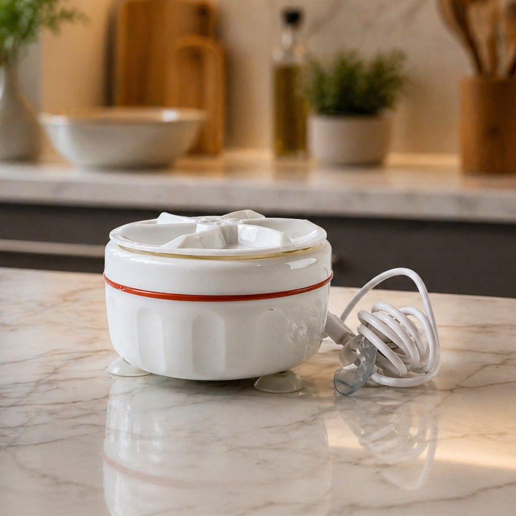 Portable Mini Electric Washing Machine Compact & Easy to Use - Front View