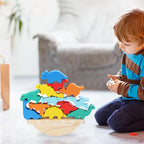 ALVENZA Dino Tumble Tower – Engaging Dinosaur Balancing Game for Kids