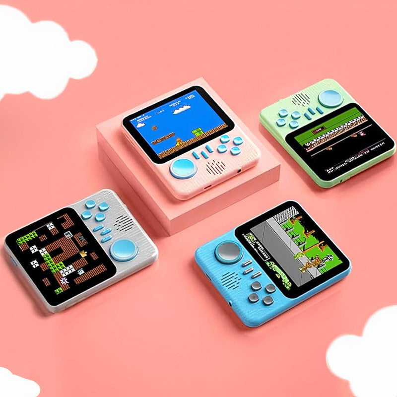 ALVENZA Retro Handheld Game Console – 666 Built-in Games & USB Recharge